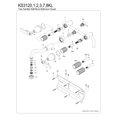 thumbnail image 6 of Kingston Brass KS3127KL Whitaker Double-Handle Wall Mount Bathroom Faucet, Brushed Brass, 6 of 8
