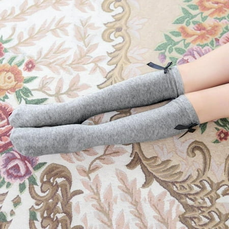 

SYNPOS Cute Sweet Girl Bows Princess leg Warmers Cotton Over Calf Knee High Socks