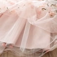 thumbnail image 4 of Yanlir Robe de Princesse Imprimée Sans Manches à la Mode pour Fille, Mignonne et Respirante, Robe de Soirée, Col Rond, Tenue d'Été pour la Maison des Enfants, Chemise de Nuit et Tenue Décontractée (Rose, 4-5 Ans), 4 of 6