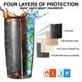 thumbnail image 7 of 20oz Insulated Tumbler, Travel Coffee Tumbler with Lid, Cup Holder Friendly Travel Coffee Mug, Stainless Steel Thermos, 20 Oz Tumbler, Reusable Insulated Coffee Mug with Lid ( Halloween Pumpkin ), 7 of 7
