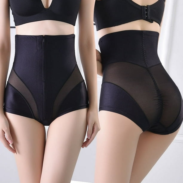 Pantalones moldeadores de cintura alta con cremallera para verano, adelgazantes, para posparto, contracción del vientre, levantamiento de estómago, pantalones moldeadores de cadera,