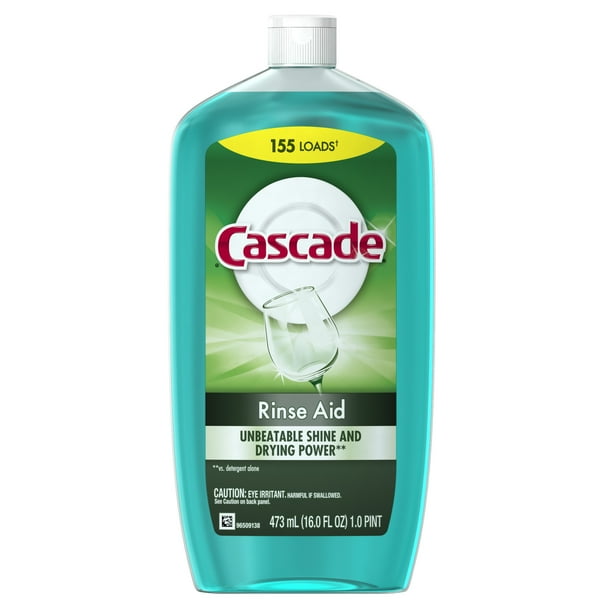 Cascade Rinse Aid, Dishwasher Rinse Agent, Original Scent, 16 Fl Oz