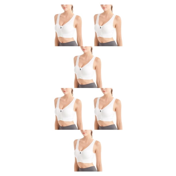 Sonducket Sujetador deportivo 3x Gym-Ready - Comodidad y ligereza para la mayoría de los entrenamientos intensos Sujetadores sin costuras de blanco S 2Conjunto
