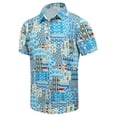 thumbnail image 3 of Camisas gráficas con sombras de palmeras para hombres, ropa con impresión 3D, camisas hawaianas de playa, blusas Y2K de manga corta, ropa vintage, blusa con solapa, 3 of 5