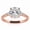 Pink, variant on 2.26ct Moissanite Ring with Pear Sides for Women
