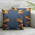 thumbnail image 3 of Nawypu  Throw Pillow Cover A Group of Tyrannosaurus rex Print Decorative Throw Pillows Soft Pillow Cases Square Cushion Case Christmas Pillow Covers for Couch Bed Sofa Farmhouse Decor, 3 of 5