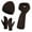 Coffee, variant on Scarf,Hat,& Gloves, Women&Men Autumn and Winter Warm Wool Hat Scarf Gloves Slouchy Three Pieces Winter Snow Knit Cap Screen Mittens Scarves Sets, Coffee