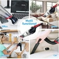 thumbnail image 4 of Handheld Vacuum Cleaner Cordless，Portable Car Vacuum Light Weight Mini Vacuum with USB Charging Cable, Strong Suction Wet & Dry Vacuum Cleaner for Home,Car Cleaning（Red）, 4 of 7