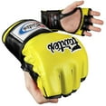 thumbnail image 1 of Fairtex Ultimate Combat MMA Gloves - Open Thumb Regular Yellow / Black, 1 of 1