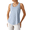 Light Denim, variant on Racerback Women's Workout Tank Tops Scoop Neck Hip Length Muscle Top Soft Loose Fit for Gym Athletic Tanks