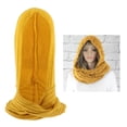 thumbnail image 4 of Bufanda de punto con capucha para mujer Sudadera con capucha de en 1 Amarillo Yuyangstore bufanda con capucha, 4 of 8