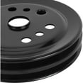 thumbnail image 5 of Double Groove Crank Pulley, Black, Fits Small Block Chevy, 5 of 6