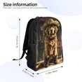 thumbnail image 4 of Haiem Western Cowboy Golden Retriever Backpack - Stylish and Durable 15-inch Laptop Backpack with Waterproof Oxford Fabric, 4 of 8