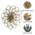 thumbnail image 6 of Joveco 20" Metal Flower Wall Decor Art Sculptures Distressed Hanging for Outdoor Living Room, 6 of 10