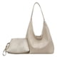 thumbnail image 1 of Conjunto Bolso Y Bolso Hombro para Mujer 2 Uds. Bolso Compras Suave A La (Beige), 1 of 9