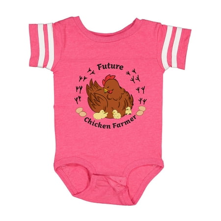 

Inktastic Future Chicken Farmer-Mother Hen and Chicks Gift Baby Boy or Baby Girl Bodysuit