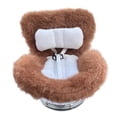 thumbnail image 6 of cpengpj Doll Car Seat with Rotation Base, Soft Plush Cushion, Vent Clip and Desktop Stand for Car Vent Decoration and Doll Display, 6 of 8