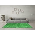 thumbnail image 3 of Ahgly Company Indoor Round Oriental Green Industrial Area Rugs, 3' Round, 3 of 4