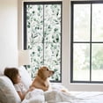 thumbnail image 2 of Watercolor Leaf Window Privacy Film Eucalyptus Leaves Green Botanical Decorative Glass Window Film UV Blocking Static Cling Non-Adhesive Sticker Covering for Home Door 29.5 x 78.7 inches, 2 of 7