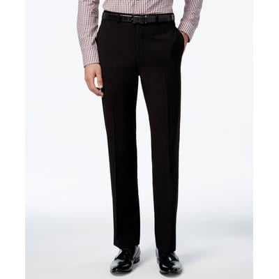 Calvin Klein Mens Slim fit Dress Pants 44 / 34 Black Solid Stretch