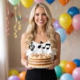 thumbnail image 5 of THOPBPRK 6pcs Diy Music Note Cake Toppers for Birthday Party Decorations,music Themed Party Decorations, Musical Theme Cupcake Picks, Festive Party Supplies, Gifts, Celebration Cake Flags, Gold, 5 of 5