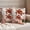 Red Beige, variant on Pack of 2 Ocean Red Turtles Outdoor Pillow Covers Decorative, Waterproof Pillow Protector, Coastal Coral Seagrass Vintage World Map Throw Pillowcases Accent Cushion Cases for Patio Couch Sofa 16"x16"
