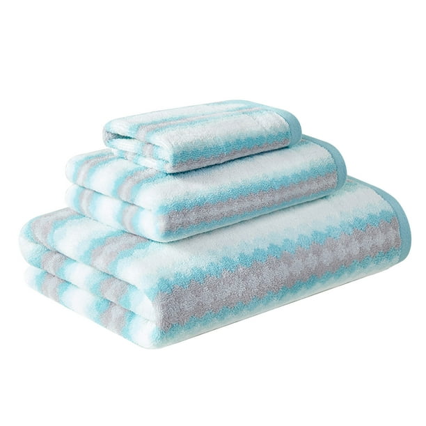 Toallas para Baño Set de Toallas de Baño, Algodón Grueso Blando Absorbente Set de Toallas, 3 Toallas de Regalo para Lavar la Cara Del Hogar Set de Toallas de Baño