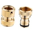 thumbnail image 1 of Conector Rápido Manguera Jardín Adaptador de Alta Presión Latón Estable Acople Seguro Instalación Rápida Apto para Jardinería Lavado de Vehículos Y Ex estilo A, 1 of 9