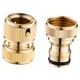 thumbnail image 1 of Conector Rápido Manguera Jardín Adaptador de Alta Presión Acoplamiento de Latón Antifugas Fácil Conexión Adecuado para Tareas de Riego Lavado de Autos y Uso Doméstico Exterior estilo A, 1 of 9