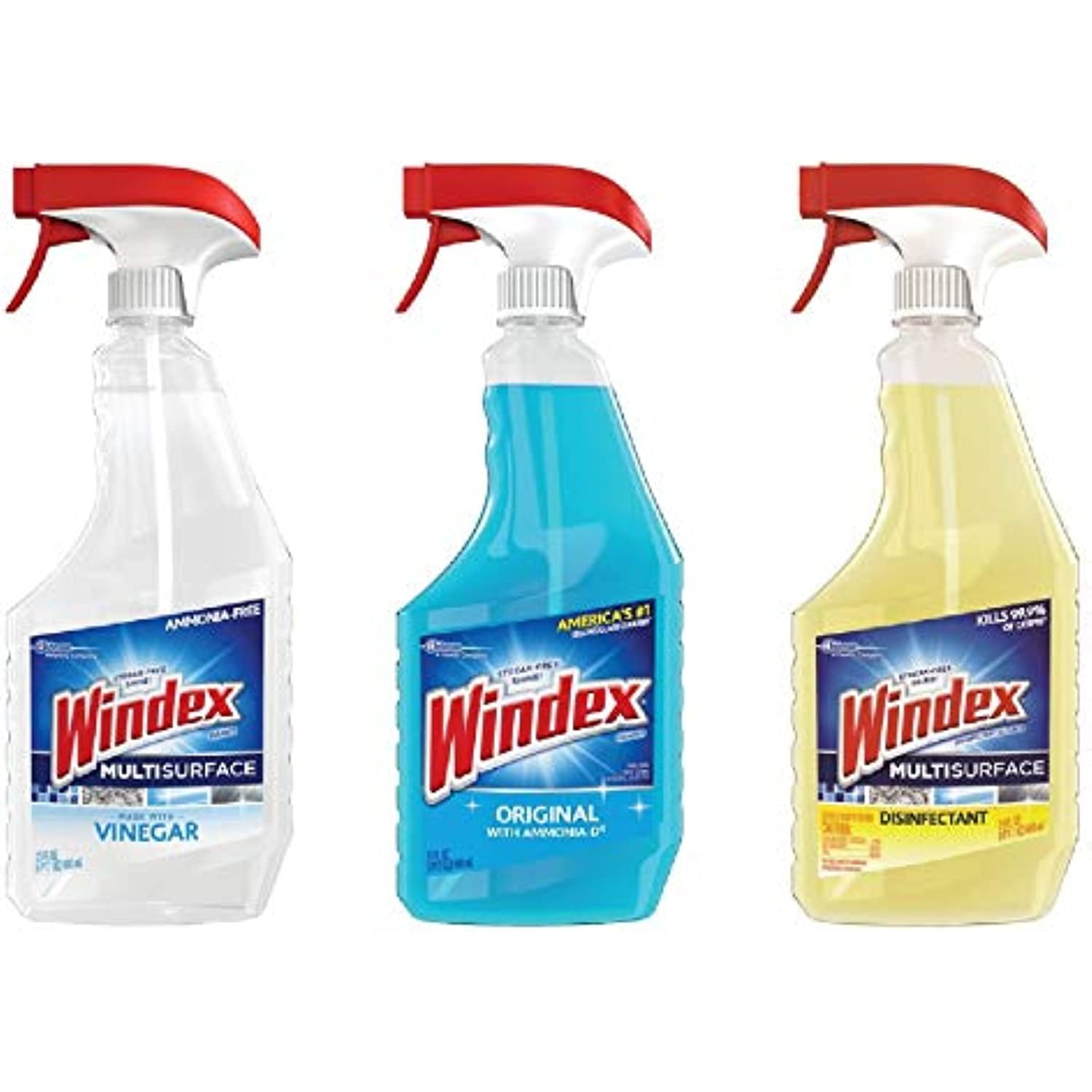 Windex Glass & Multi Surface Cleaning Bundle Three 23Oz Sprays