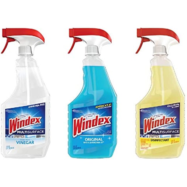 Windex Glass & Multi Surface Cleaning Bundle Three 23Oz Sprays