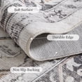 thumbnail image 6 of CHITOOMA 6'x9' Area Rugs for Living Room, Machine Washable Rugs Vintage Area Rug for Bedroom Dining Room Dorm Office with Non-Slip Backing, Stain Resistant Non-Shed Carpet, Brown, 6 of 9