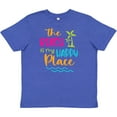 thumbnail image 3 of Inktastic Spring Break the Beach is My Happy Place Youth T-Shirt, 3 of 5