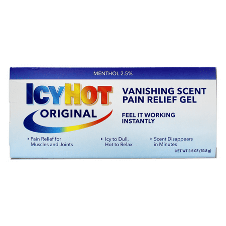 5 Pack - ICY HOT Pain Relieving Vanishing Scent Gel 2.50 oz Each