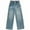 Blue, variant on Jeans for Girls Kids Teen Girls Fall Causal Jeans Wide Leg Elastic Waist Demin Pants with Pockets Breathable Soft Back to School Baby Jeans Blue 13 Years-14 Years