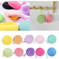 thumbnail image 2 of HUGFEGWE Circular Wallet Shapes Keychain Round Coin Purse Keyring Loose Changes/Keys/Storage Bag Ornament For Women Girls Convenient Travel Pouch CJB91-58401, 2 of 9