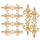 thumbnail image 1 of 6 piezas de bordado parches de bordado parches decorativos de flor para ropa hojas largas apliques bordados para escenario y vestidos de novia hierro en el molde para parche, 1 of 7