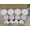 cream&pink, variant on Carote 4-Piece Ceramic Cereal Bowls Set, Soup Bowls for Cereal, Salad, Oatmeal and Dessert, Kitchen Serving Bowls