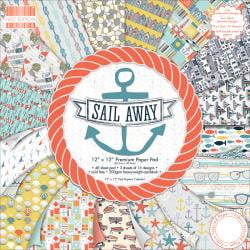 First Edition Premium Paper Pad 12"X12" 48/Pkg Sail Away, 16 Designs/3 Each