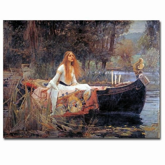 The Lady of Shalott by John Waterhouse Premium Gallery-Wrapped Canvas Giclee Art - 12 x 16 x 1.5 in.