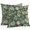 DarkGreen Olive, variant on Throw Pillow Covers 26x26 Inch Set of 2, Palm Tree Leaves Waterproof Outdoor Pillow Covers, Summer Tropical Green Botanical Decorative Cushion Pillowcases for Couch, Sofa, Bed, Garden, Patio