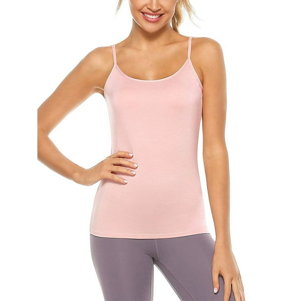 Blotona Women’s Camisole Yoga Tanks Tops with Built in Padded Bra Vest