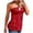 Red, variant on Ladies 3x Muscle Shirts Women Casual Sleeveless Bandeau Tank Top Loose HTop Summer Casual Holiday Blouse Loose Tanks