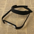 thumbnail image 1 of Fine Headband Magnifier with 4 Lenses, Reading Magnifier, Black, 1 of 4