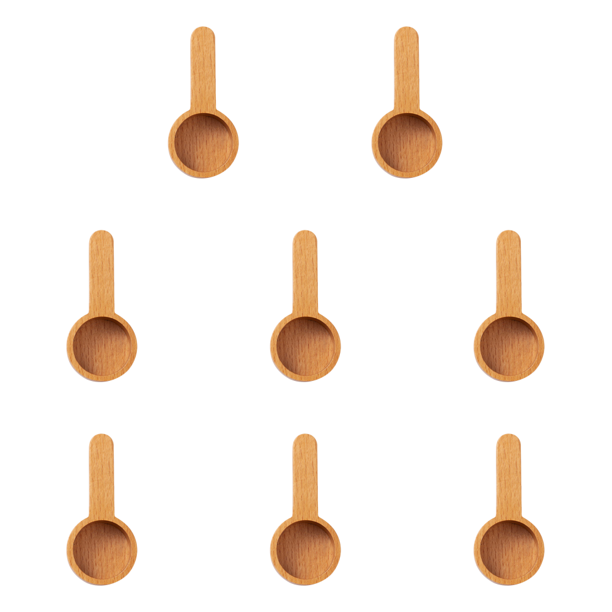 Cuchara medidora de madera Cuchara de té multifuncional para azúcar (A) Café