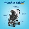 thumbnail image 6 of Graco Universal Deluxe Stroller Rain Cover with Zippered Window, Fits most Strollers, Vinyl, Clear, 6 of 6