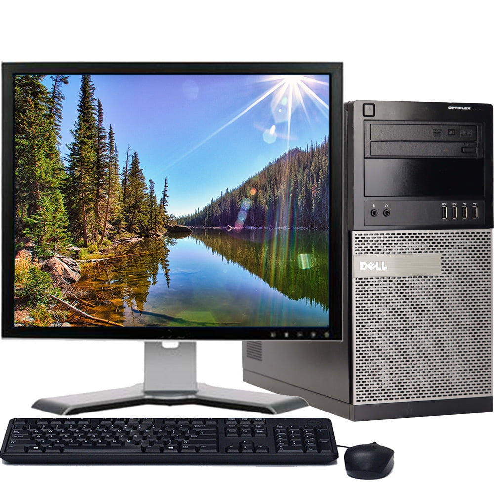 Restored Dell Desktop Computer OptiPlex Tower Core i3 Processor 8