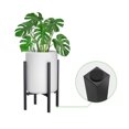 thumbnail image 4 of Stcomart Metal Adjustable Plant Stand Indoor, Modern Flower Holder for Corner, Black, 4 of 6