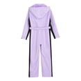 thumbnail image 6 of Rswnyirn Kids Girls Snowsuit One Piece Waterproof Ski Suits Warm Skiing Snowboarding Jumpsuit with Belt Purple 8, 6 of 7