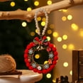 thumbnail image 5 of Christmas Wreath, Holiday Garland Decor, Rattan Pendant with Bells, Festive Door Hanging for Home, 5 of 9
